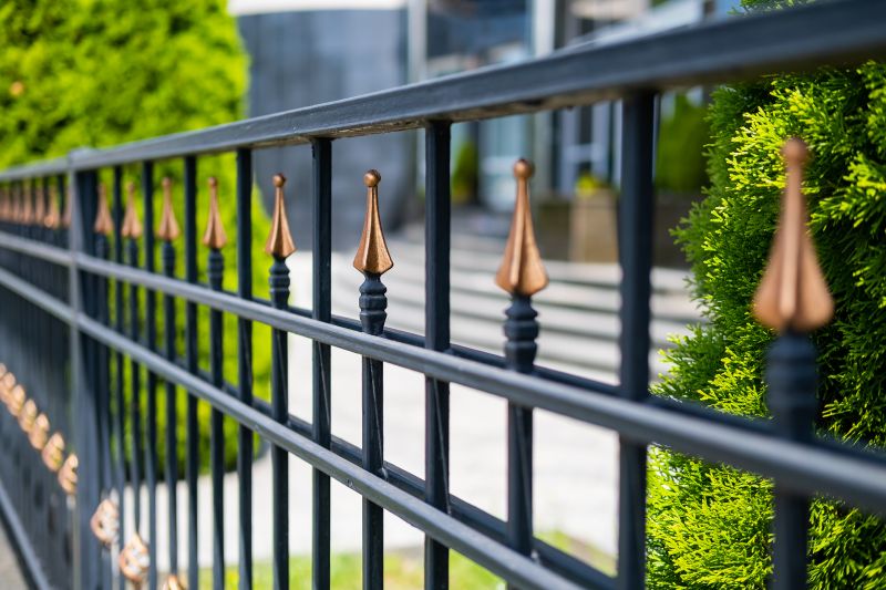 Wrought Iron Fence Installation detail